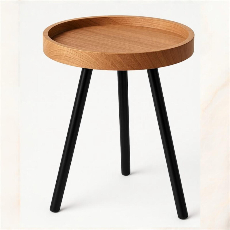 Mesa Auxiliar con Borde - Marron Mesa Auxiliar con Borde - Marron