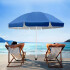 Combo Sombrilla Azul de Playa con Protección UV + Base Ancla Espiral - IMBACK Combo Sombrilla Azul de Playa con Protección UV + Base Ancla Espiral - IMBACK