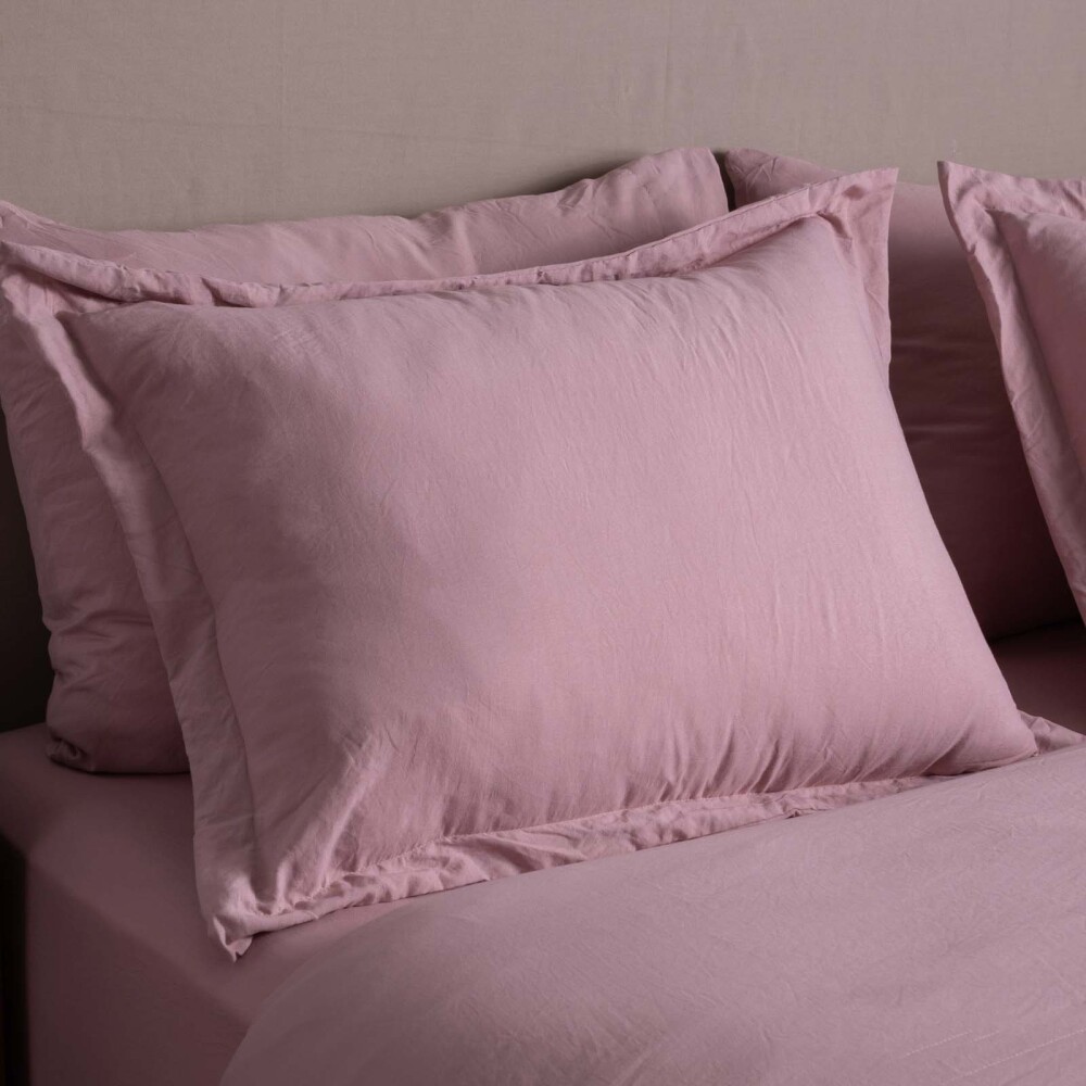 SET ACOLCHADO 1 1/2 PLAZA POLIESTER ROSA PREWASHED