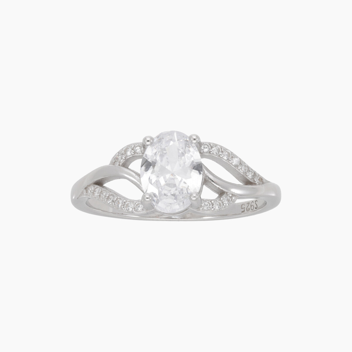 Anillo En Plata 925 Con Circonias 