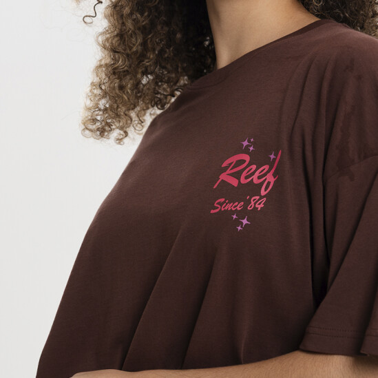 Remera Reef Over Sized Marrón