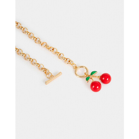 Collar Con Fruta Dorado