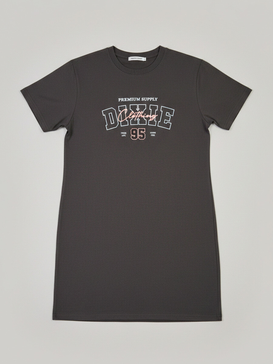 T-SHIRT LARGA SADIE DIXIE Gris Oscuro