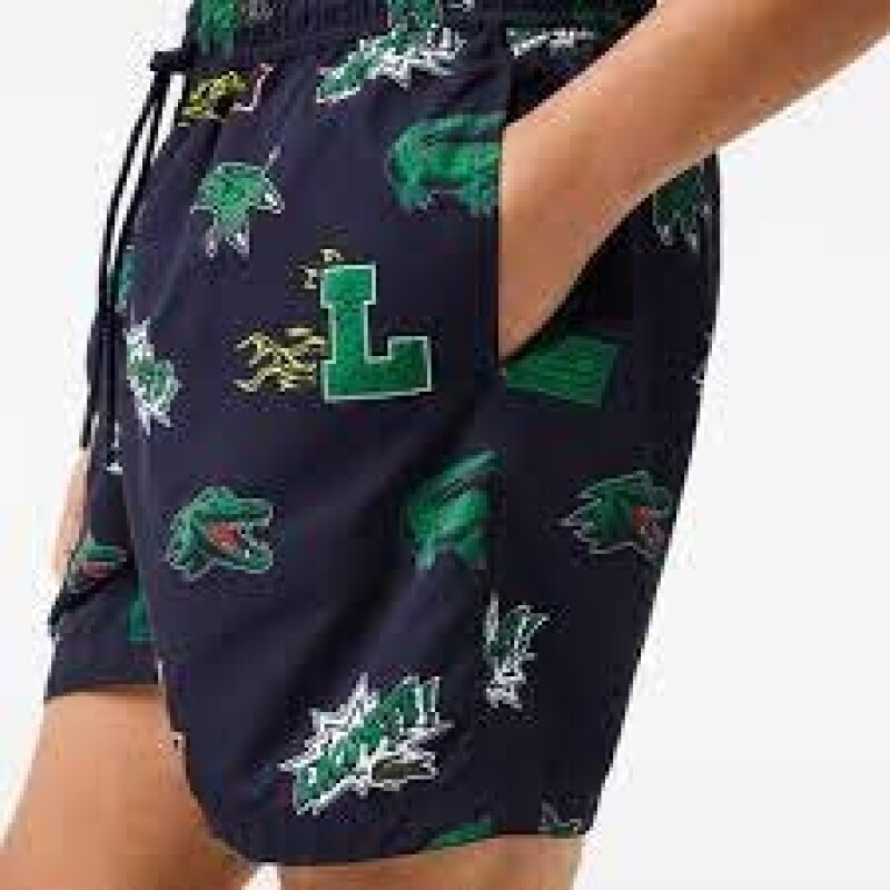 TRAJE DE BAÑO LACOSTE LINED SWIN TRUNKS TRAJE DE BAÑO LACOSTE LINED SWIN TRUNKS