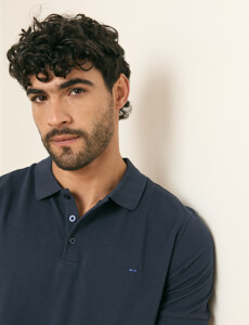 520752 REMERA HARRINGTON LABEL Azul Oscuro
