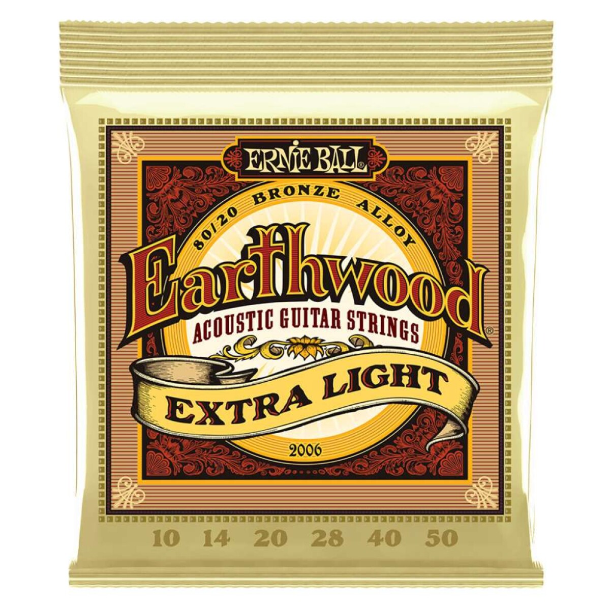 Encordado Folk Ernie Ball Earthwood 80 - 20 Ex L 010 
