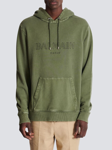 BALMAIN - HOODIE VINTAGE EMBROIDERED Alta Automática