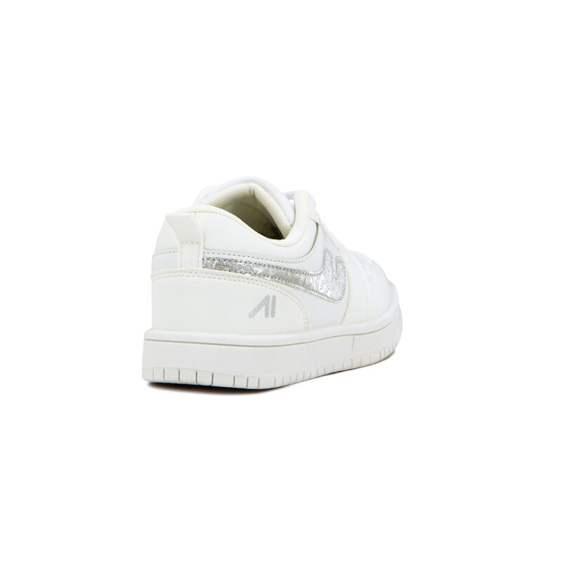 Austral Calzado Deportivo Galactic C Niño/a Acordonado Con Velcro Blanco-plata