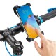 Soporte Celular Bicicleta Moto Monopatin Manubrio 360° Negro Soporte Celular Bicicleta Moto Monopatin Manubrio 360° Negro