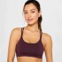 Top Principal Low Impact Bra Mujer Oxblood