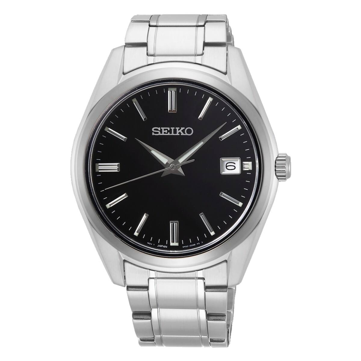 Reloj Seiko SUR311P1 para hombre con correa de acero - Negro 