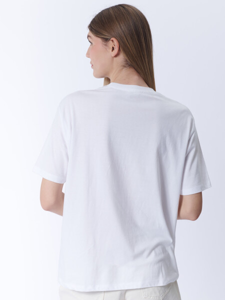 Remera estampada Palmera Blanco
