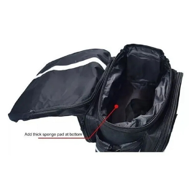 Bolso con alforjas impermeable NEGRO