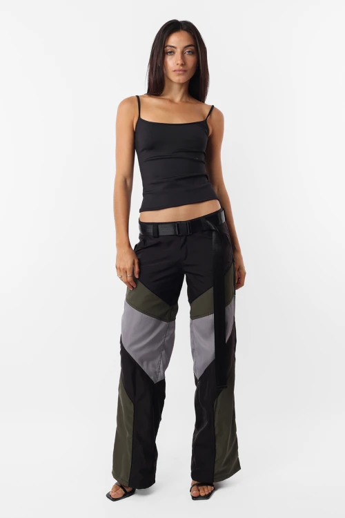 Pantalon Career VERDE/NEGRO/GRIS