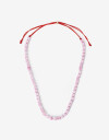 Collares Largos Color Collar Largo Cubitos Glass - Rosa Claro