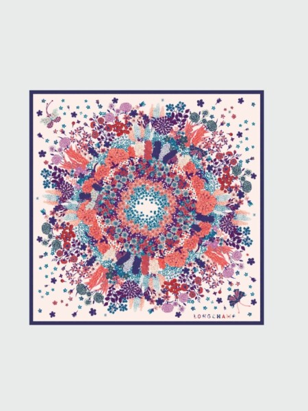 Longchamp -Pañuelo de seda, Longchamp Violeta