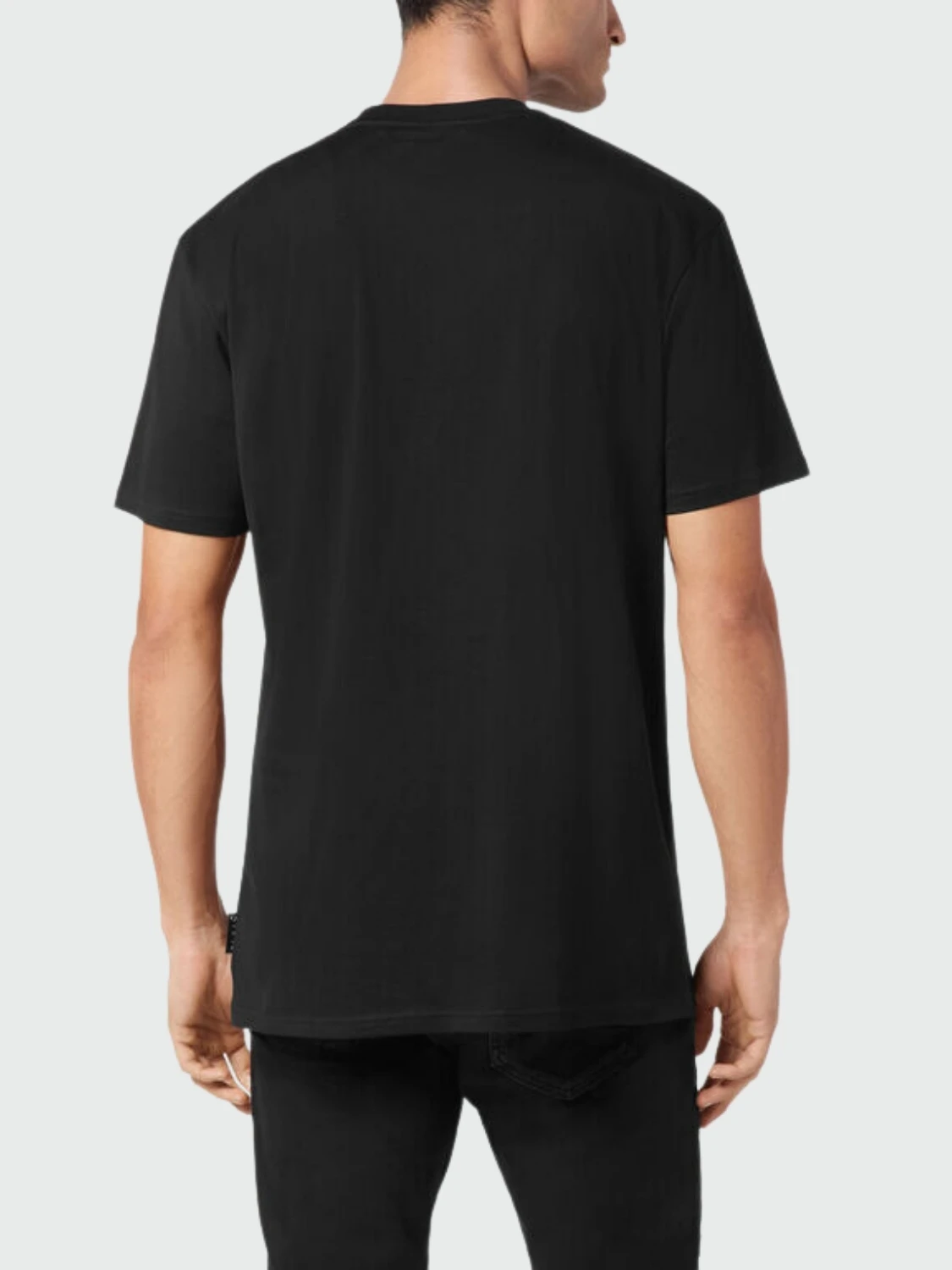 PHILIPP PLEIN - camiseta negra cuello redondo manga corta 0