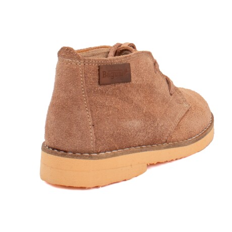 Bota de Cuero Forradas para Niños Nude
