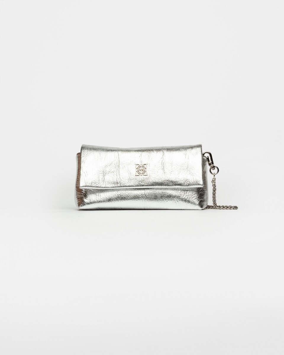 Mini bag Porto en cuero arrugado - Metalizado 