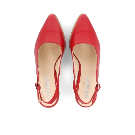 ZUECO VENET - CUERO FELIZZANO ROJO