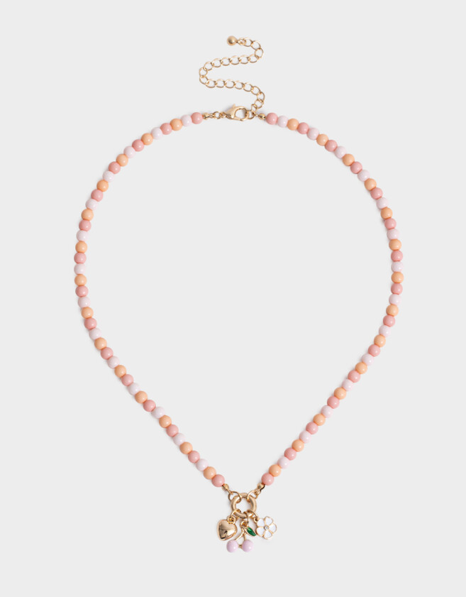 Collares Infantiles Con beads Dorado