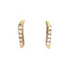 Caravanas Fila de oro- Oro bajo -Zirconia blanca - CA8171 conpiedra