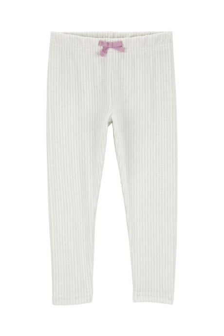 Pantalón de poliéster, aterciopelado, blanco Sin color