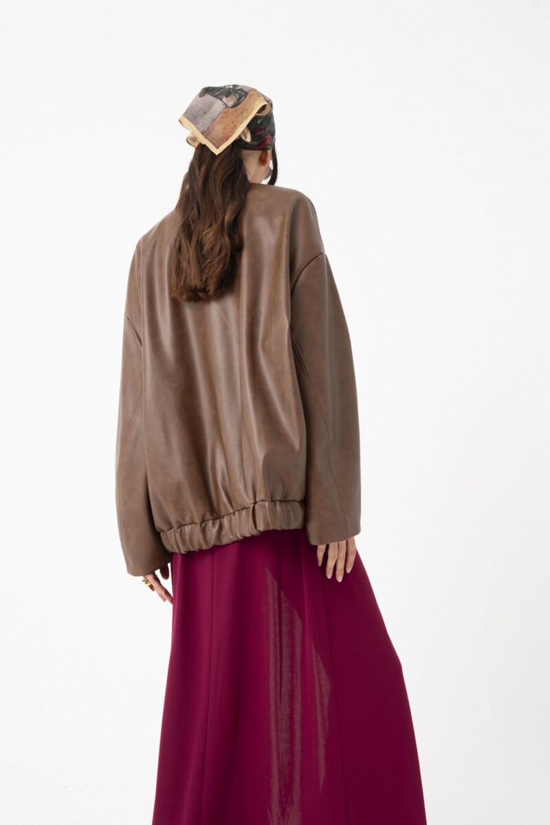 CHAQUETA BOMBER Chocolate