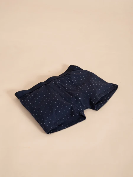 Boxer corto Estampado Azul