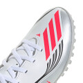 Championes de Fútbol 5 Infantiles Adidas F50 Messi Club TF Blanco - Rojo - Negro - Plateado