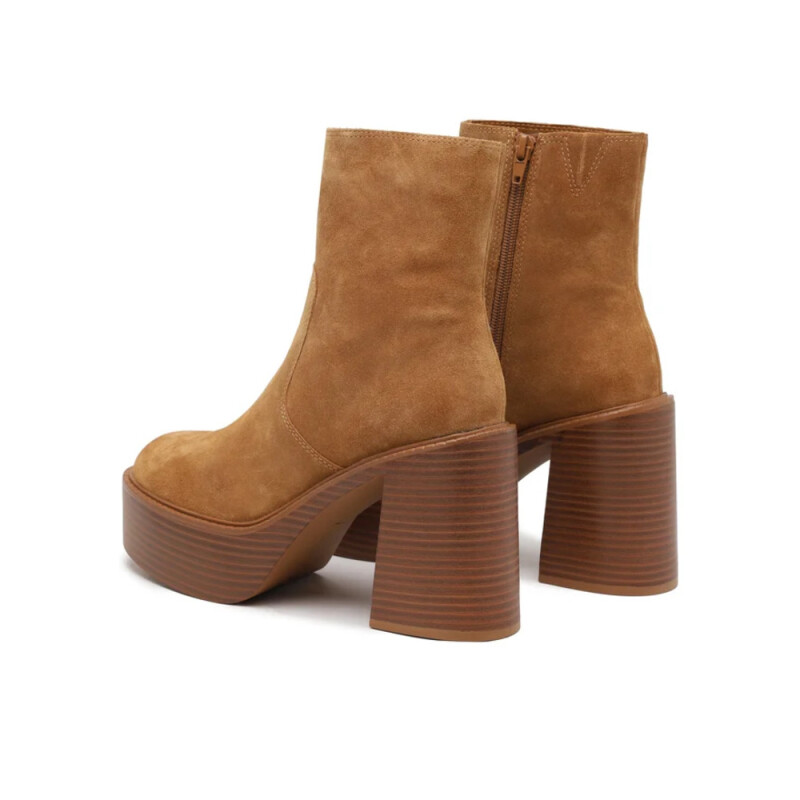 MYRELLE BROWN SUEDE LEATHER BROWN