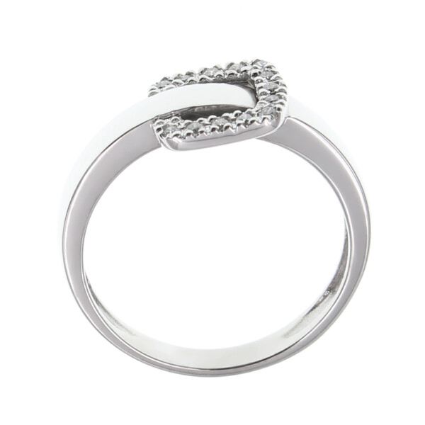 Anillo Belt de oro blanco 18k con brillantes Anillo Belt de oro blanco 18k con brillantes