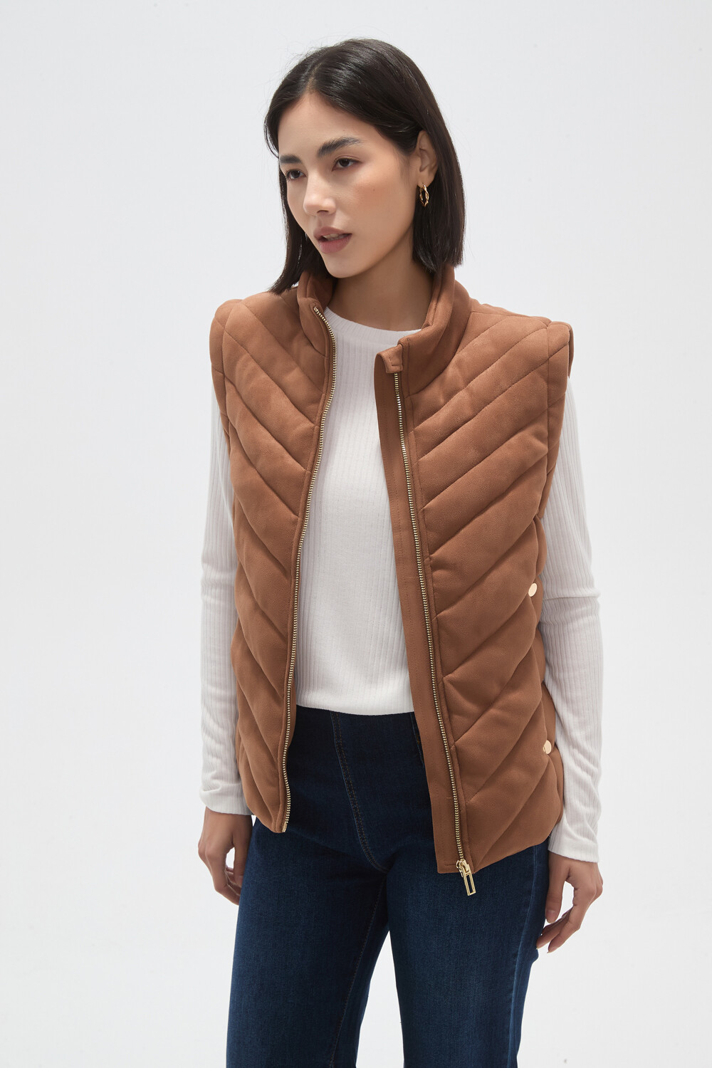 Chaleco Nibia Tostado