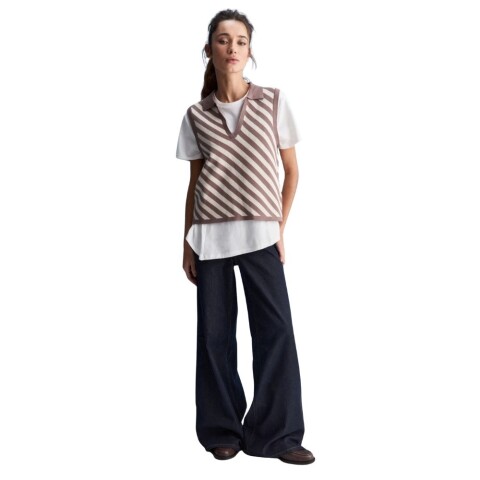 CHALECO GRETA S-XXL TOSTADO