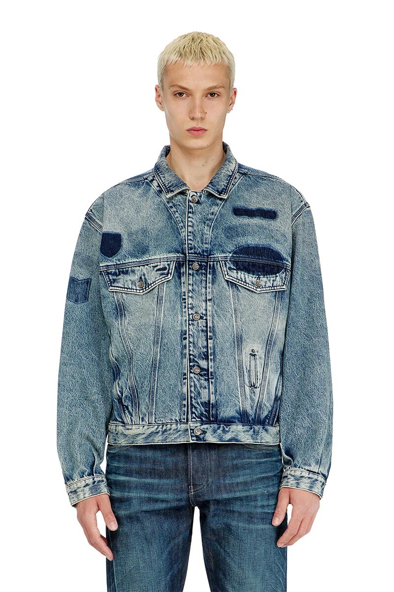 Chaqueta Denim Para Unisex D-Denver-S2 - Azul Medio 