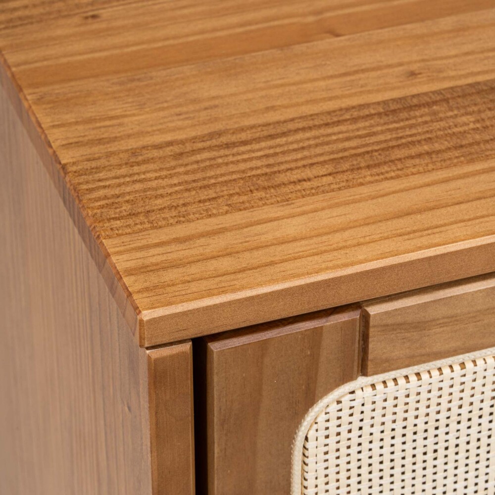 ZAPATERA 2 CAJONES MADERA MARRON PRAGA