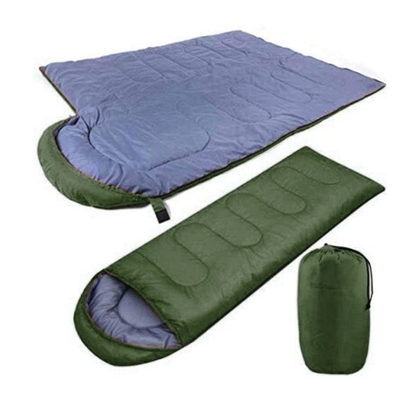 Sobre Saco de Dormir con Capucha 2.10Mt Camping Exterior Verde