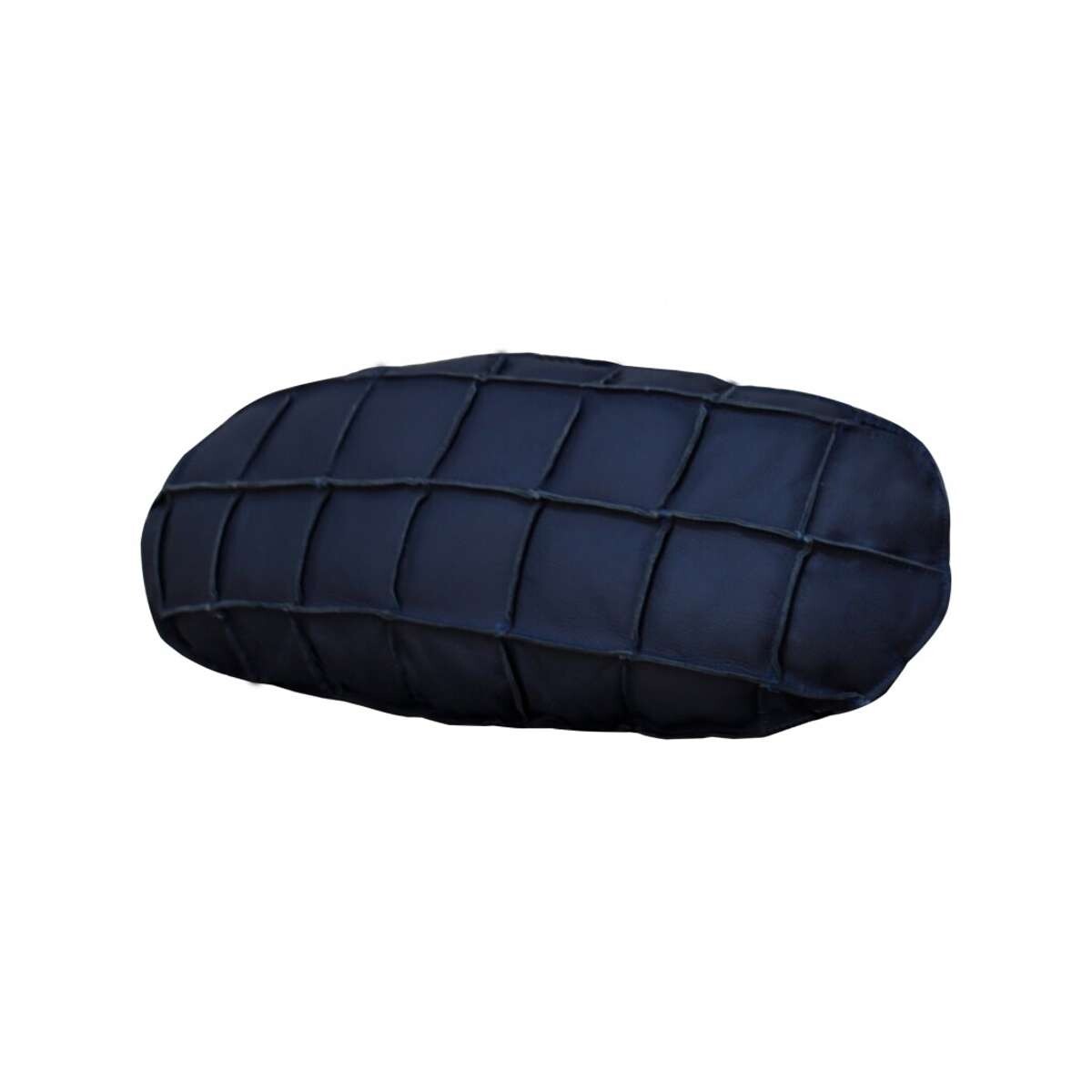 Almohadion Cuero 56x35cm oval chico - Azul 