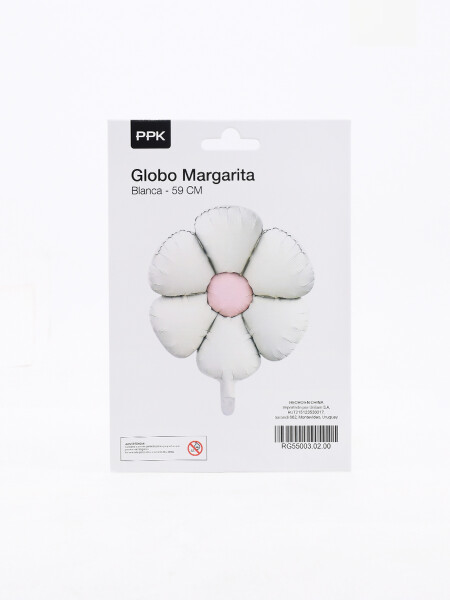 GLOBO MARGARITA BLANCO