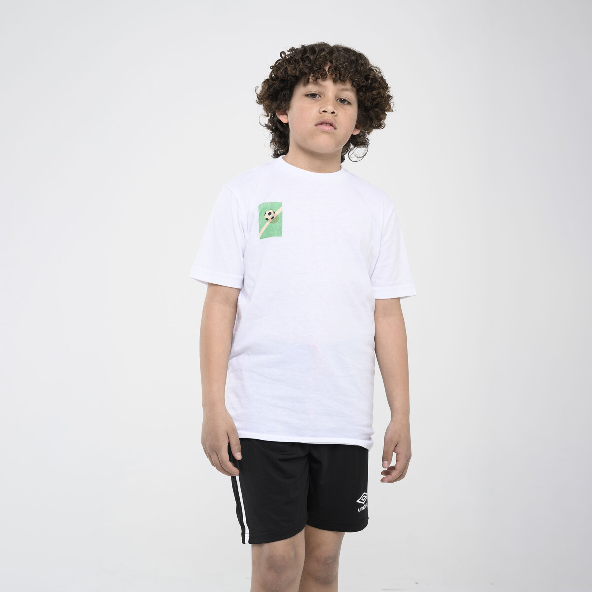 Remera Manga Corta Ball Umbro Niños - 09v 