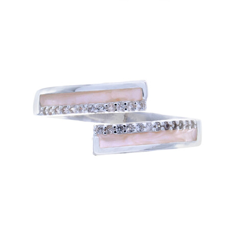 Anillo de plata 925 con resina y circonias. Anillo de plata 925 con resina y circonias.
