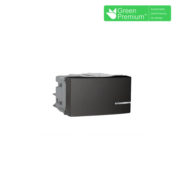 Mód. combinación gris 16A 250V en blister RO1044