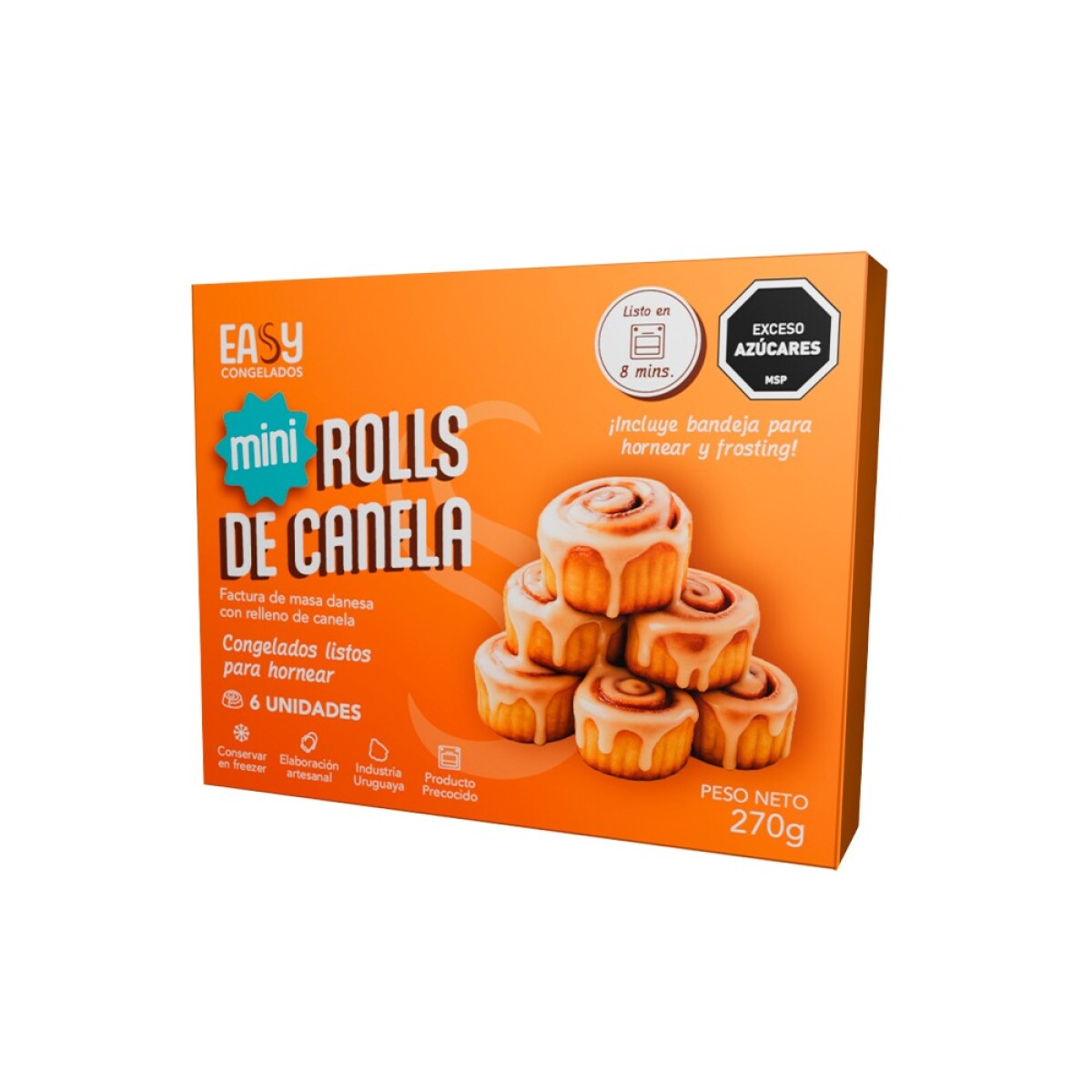 Mini Roll De Canela Easy X 6 Unid. 