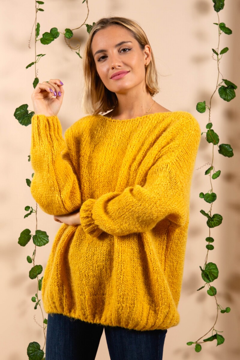 Sweater liso Amarillo
