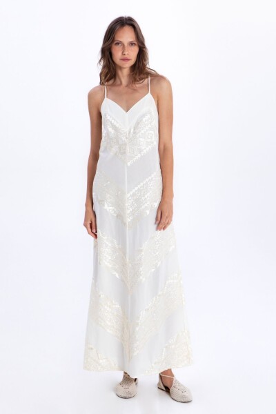 VESTIDO CLASSIC TRIANGLE CROSS Blanco