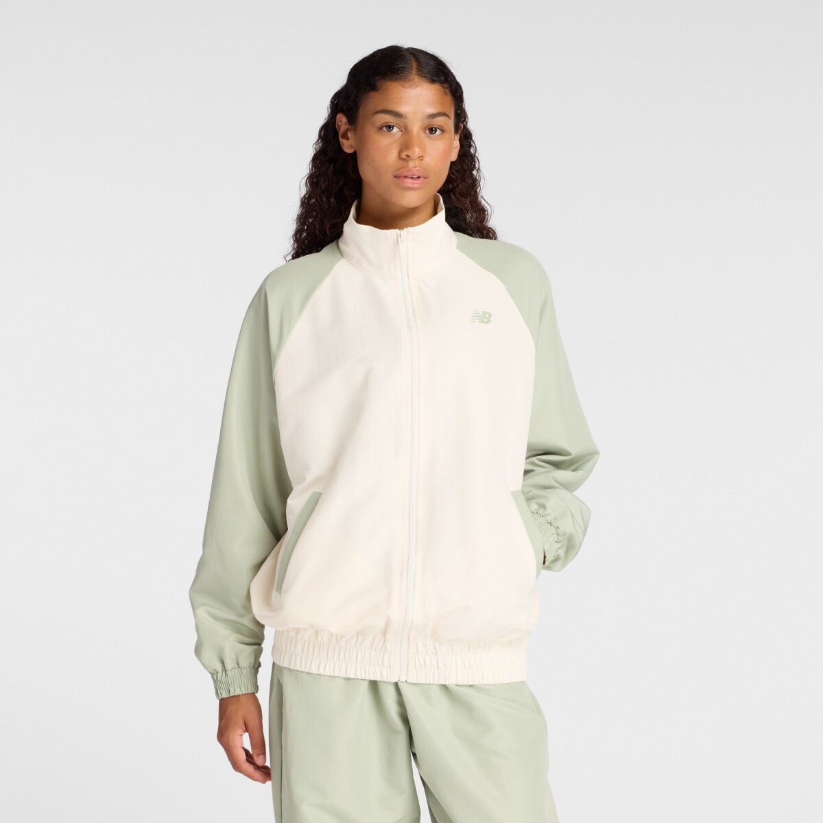 Campera New Balance de dama - WJ53517GAS - GREEN 