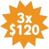 3x$120