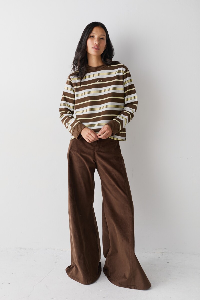 PANTALON WIDE XL CORDEROY - Chocolate 