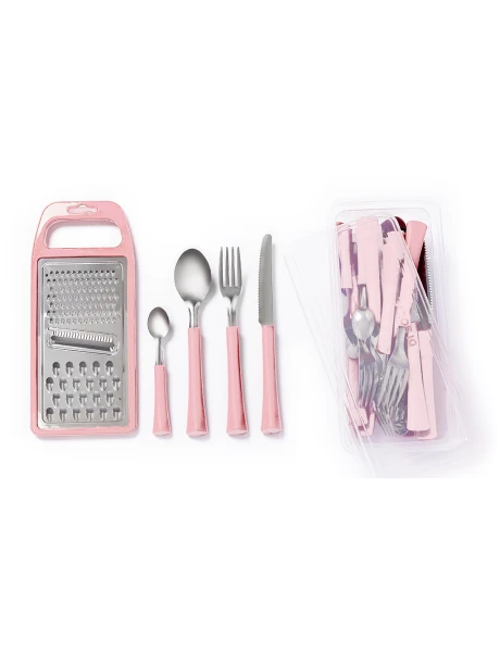 SET 24PZAS + RALLADOR MANGO CARMIN INOVA DI SOLLE SET 24PZAS + RALLADOR MANGO CARMIN INOVA DI SOLLE