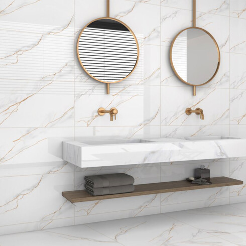 CERAMICA MARMOLADO Pulido 40X75Cm GAMAS DE GRIS